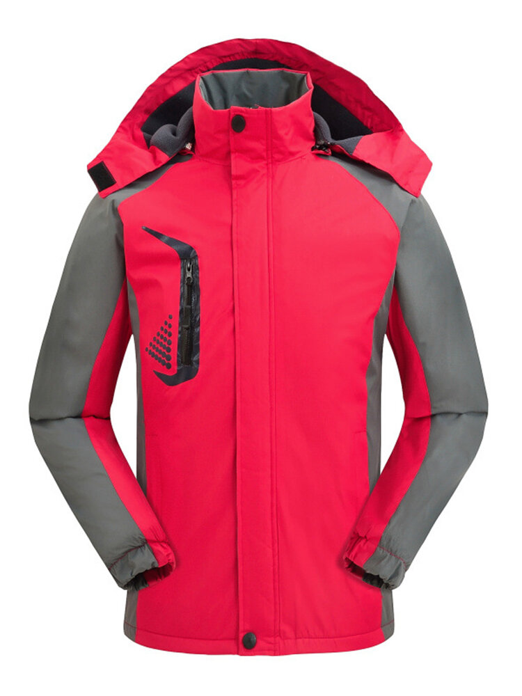 Women Outdoor Thicken Hooded Mountaineer Jacket