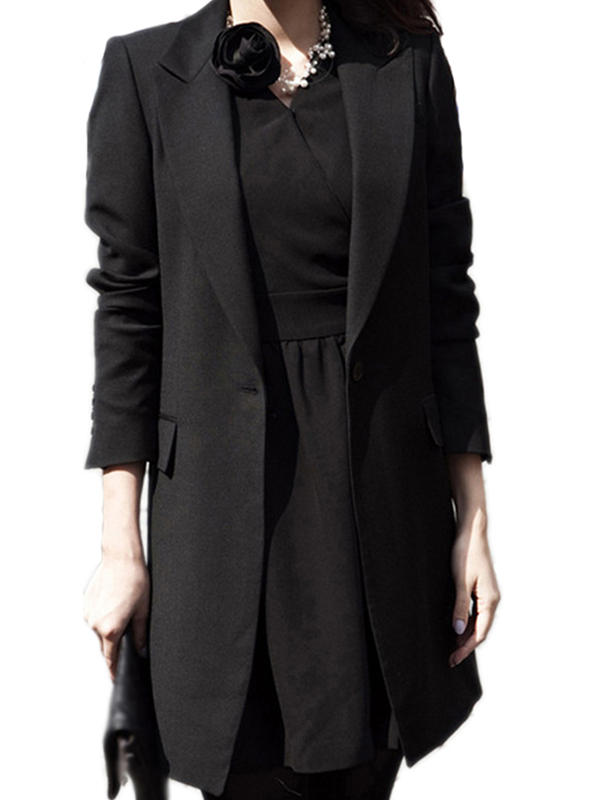 Women Casual Office Business Tunic Blazer Jacket Coats