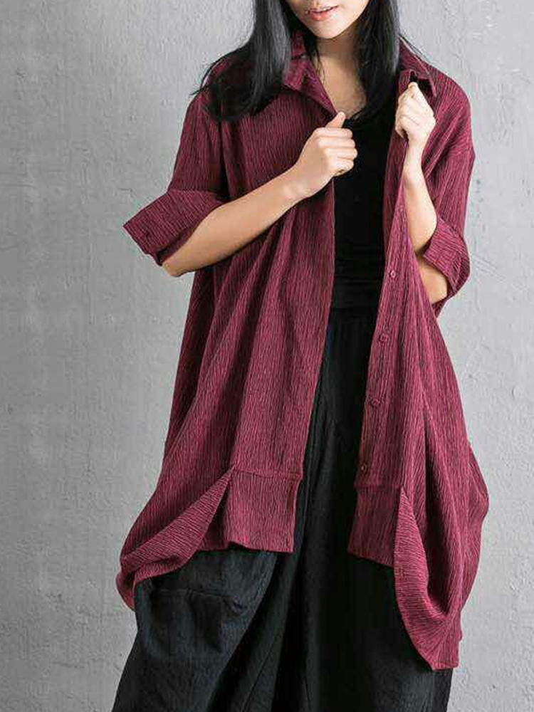 Solid Color Women Thin Cardigan